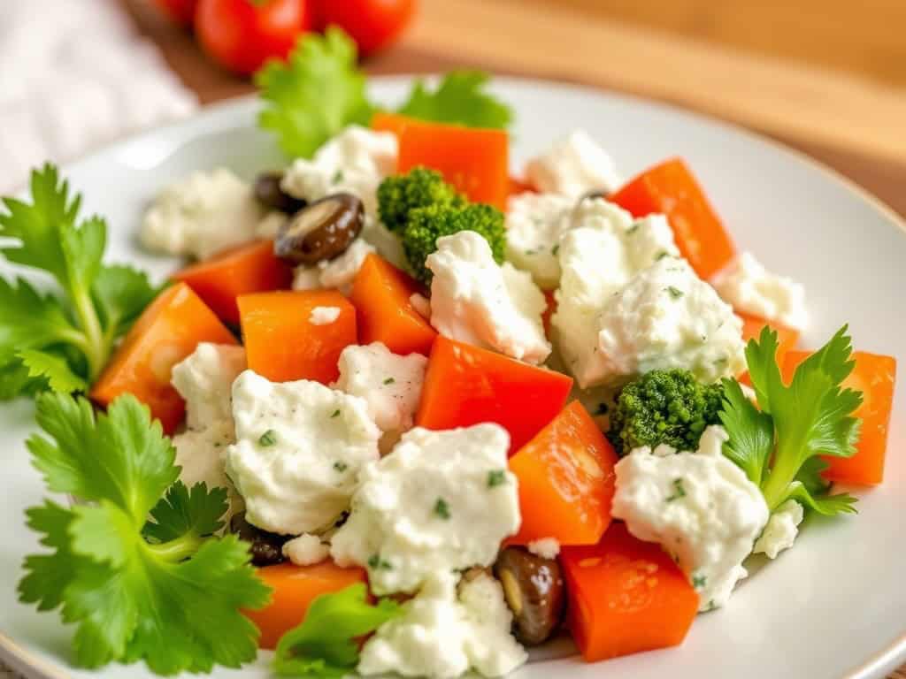 Cottage Cheese with Veggies